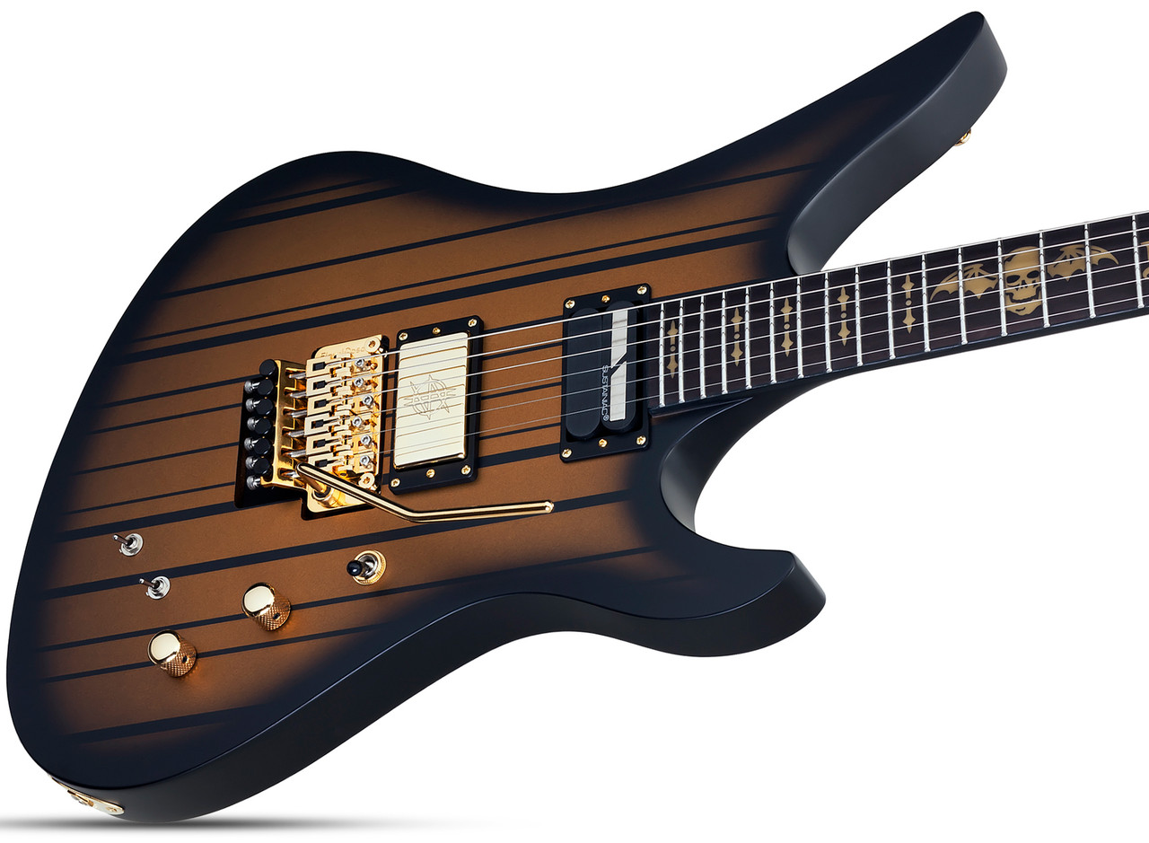 Schecter Synyster Custom-S - Satin Gold Burst (SGB) (1743)