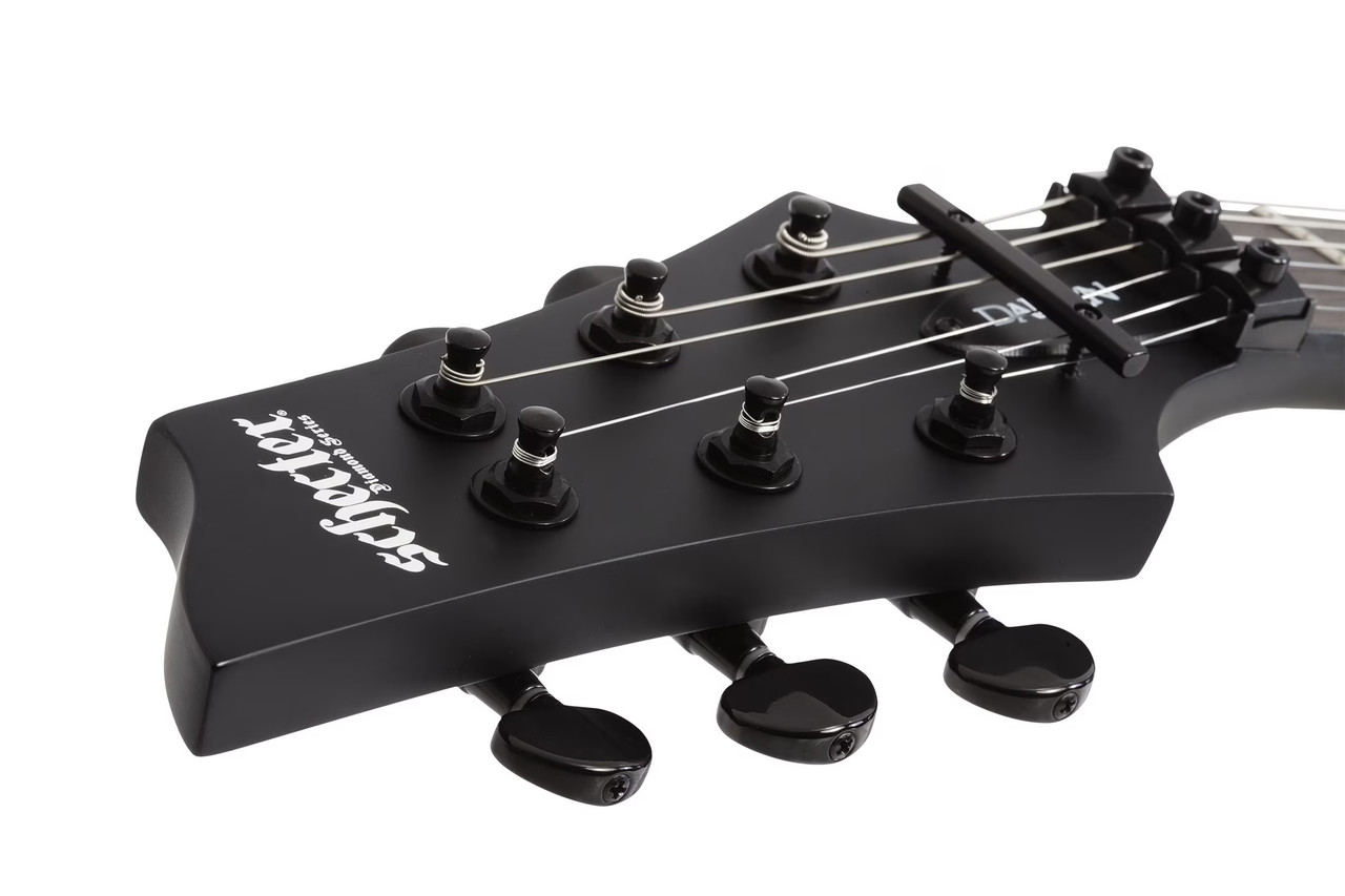 Schecter Damien-6 FR LH - Satin Black (2474) | Musician Madness