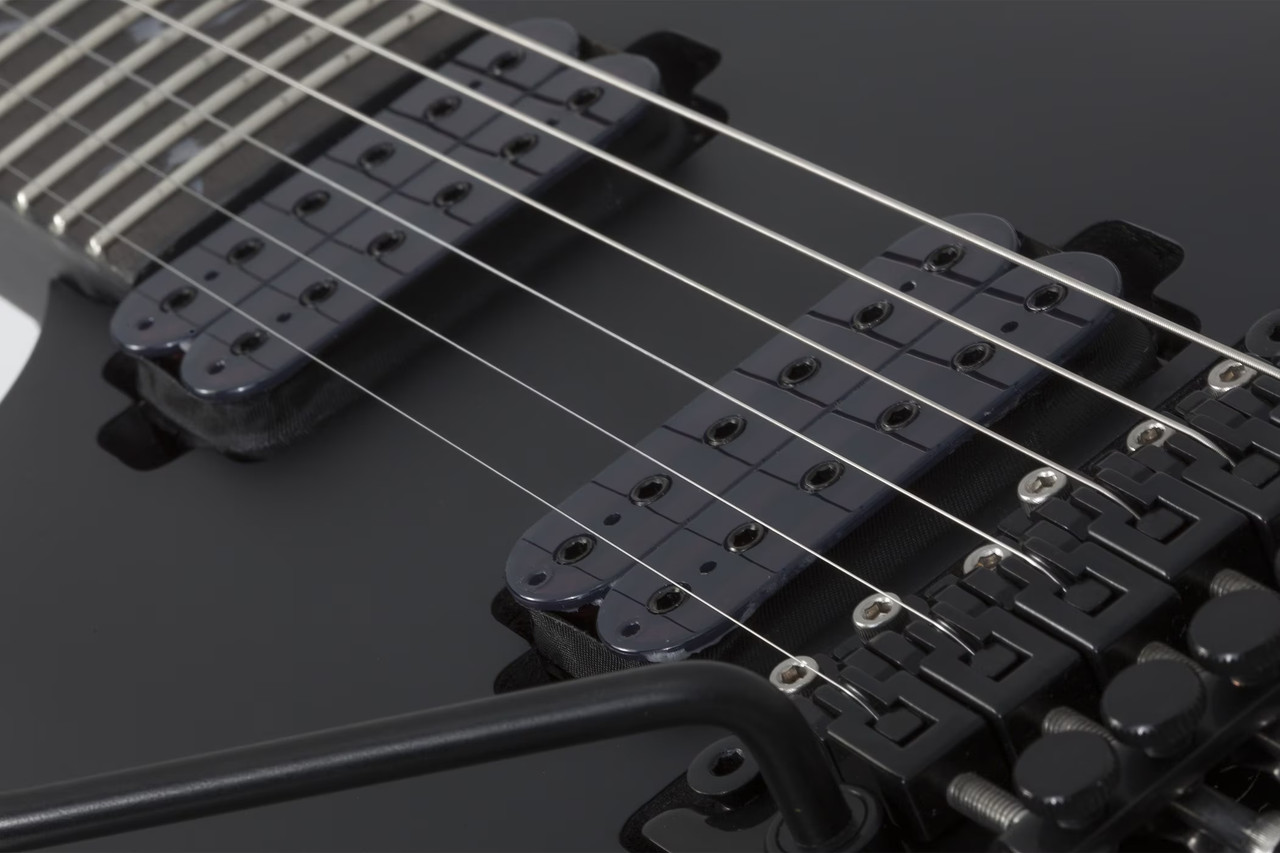 Schecter Damien-6 FR LH - Satin Black (2474) | Musician Madness