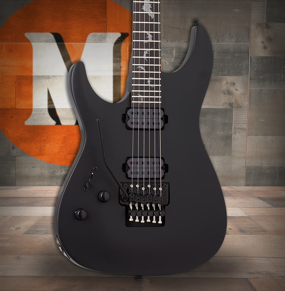 Schecter Damien-6 FR LH - Satin Black (2474)