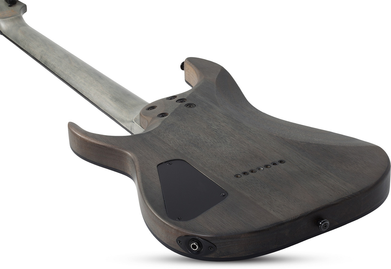 Schecter Omen Elite-7 - See Thru Blue Burst (2458) | Musician Madness