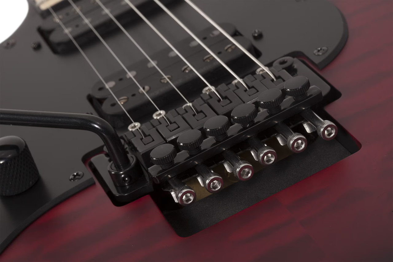 Schecter Miles Dimitri Baker SVSS LH - Crimson Red Burst Satin (2136)