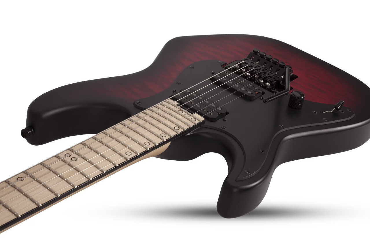 Schecter Miles Dimitri Baker SVSS LH - Crimson Red Burst Satin (2136)