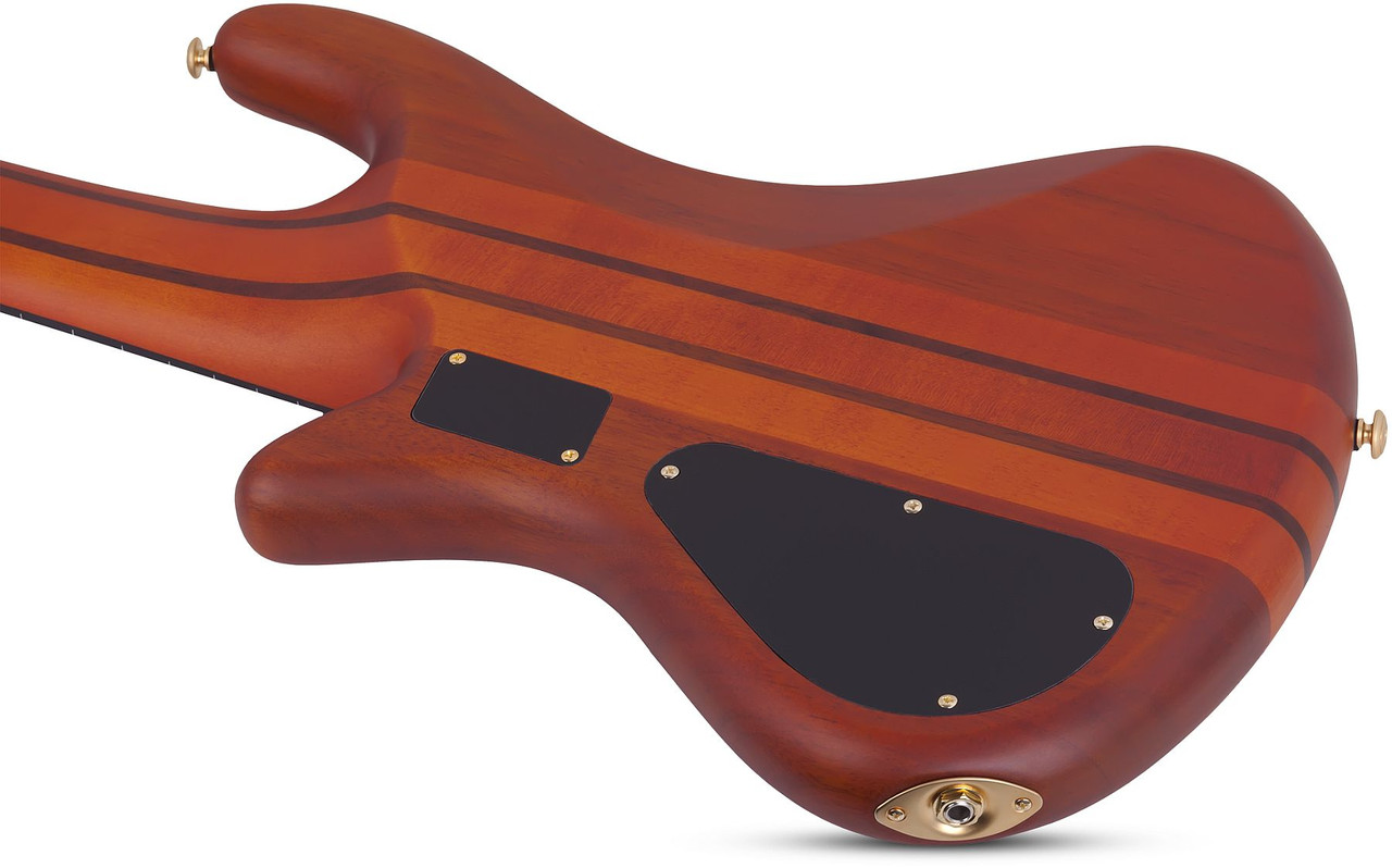 Schecter Stiletto Studio-6 FL Bass Guitar - Honey Satin (2791) | Musician Madness