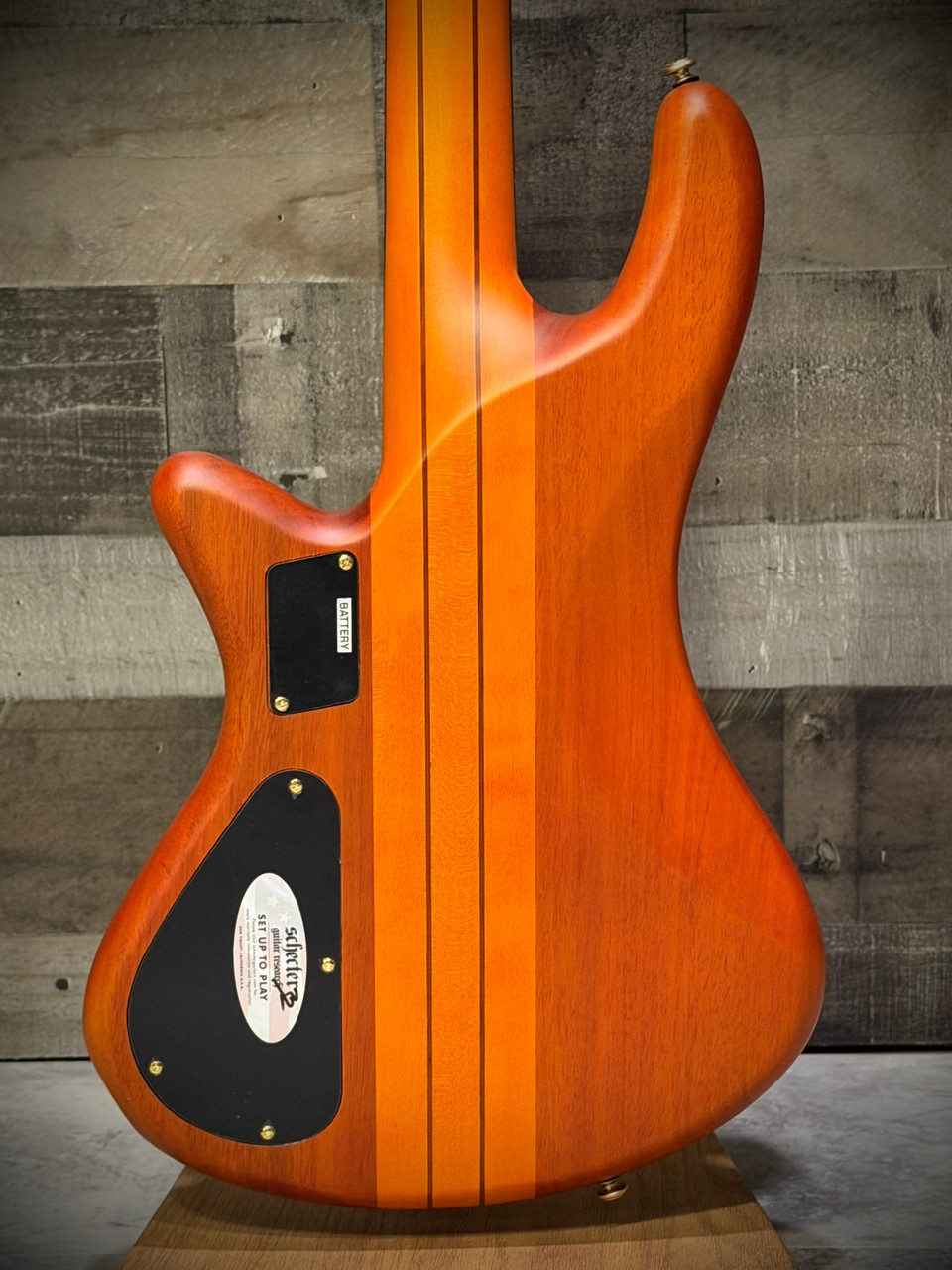 Schecter Stiletto Studio-4 FL - Honey Satin (2750) | Musician Madness