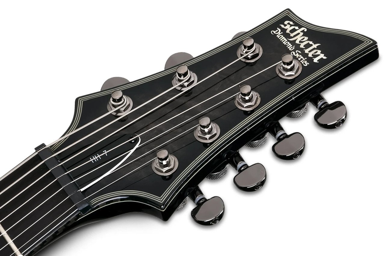 Schecter Hellraiser Hybrid C-7 - Trans Black Burst (TBB) (1924) | Musician Madness