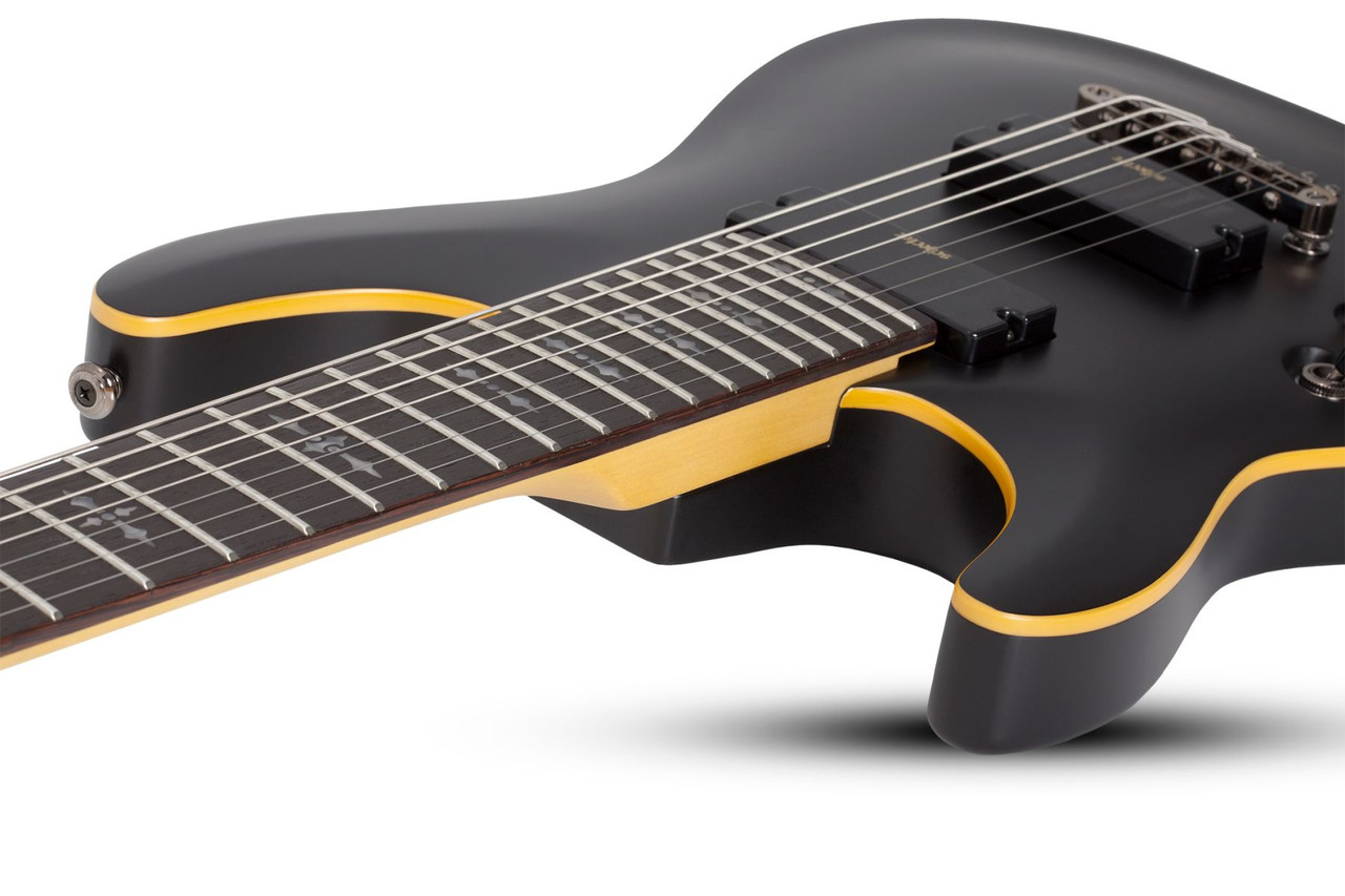 Schecter Demon-7 LH - Satin Black (3667) | Musician Madness