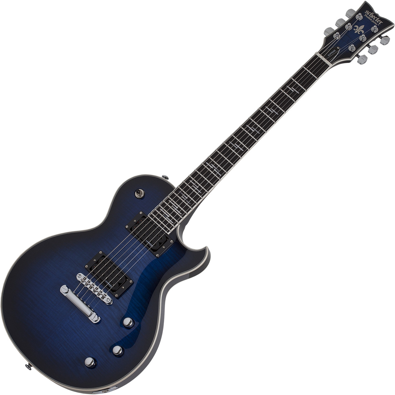 Schecter Solo-II Supreme - See-Thru Blue Burst (2590)
