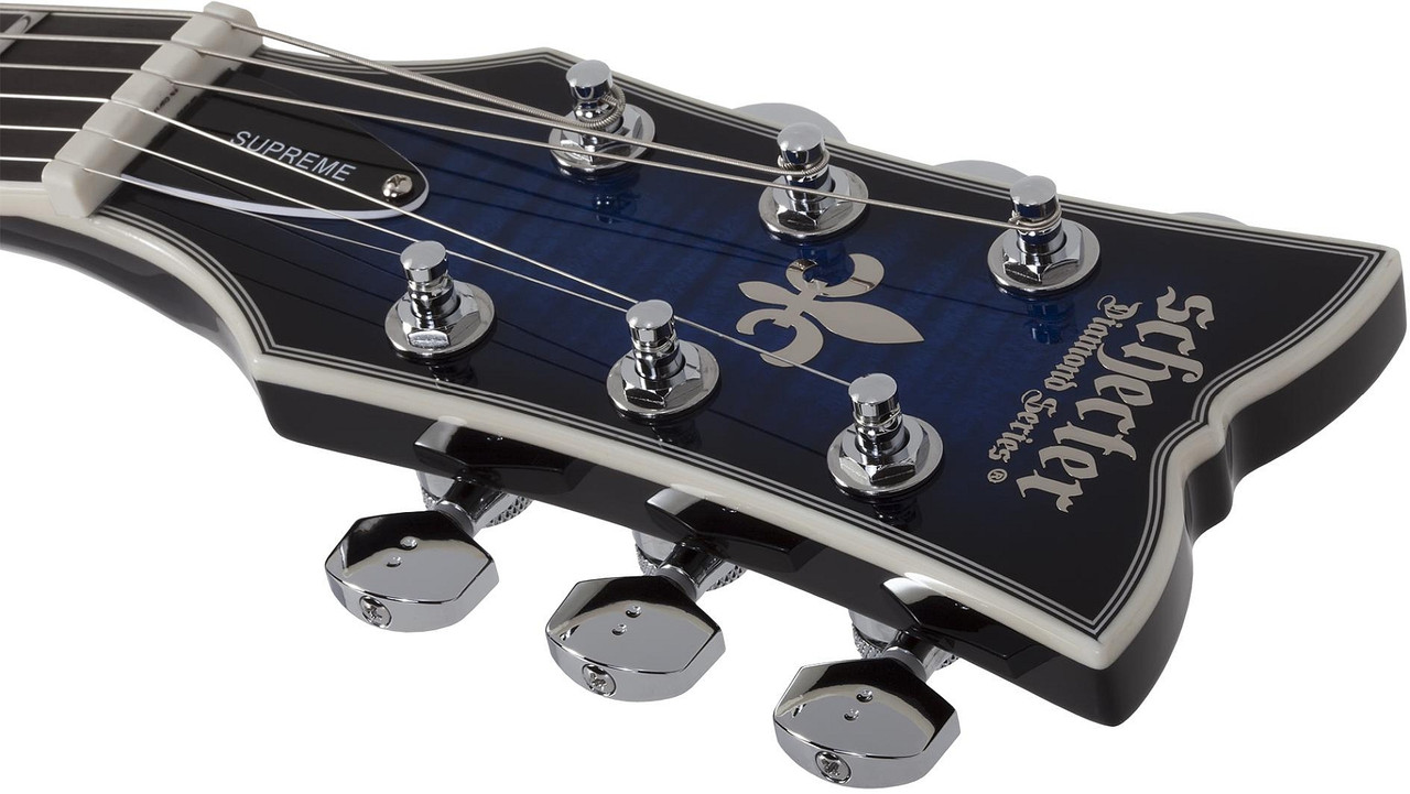 Schecter Solo-II Supreme - See-Thru Blue Burst (2590) | Musician Madness