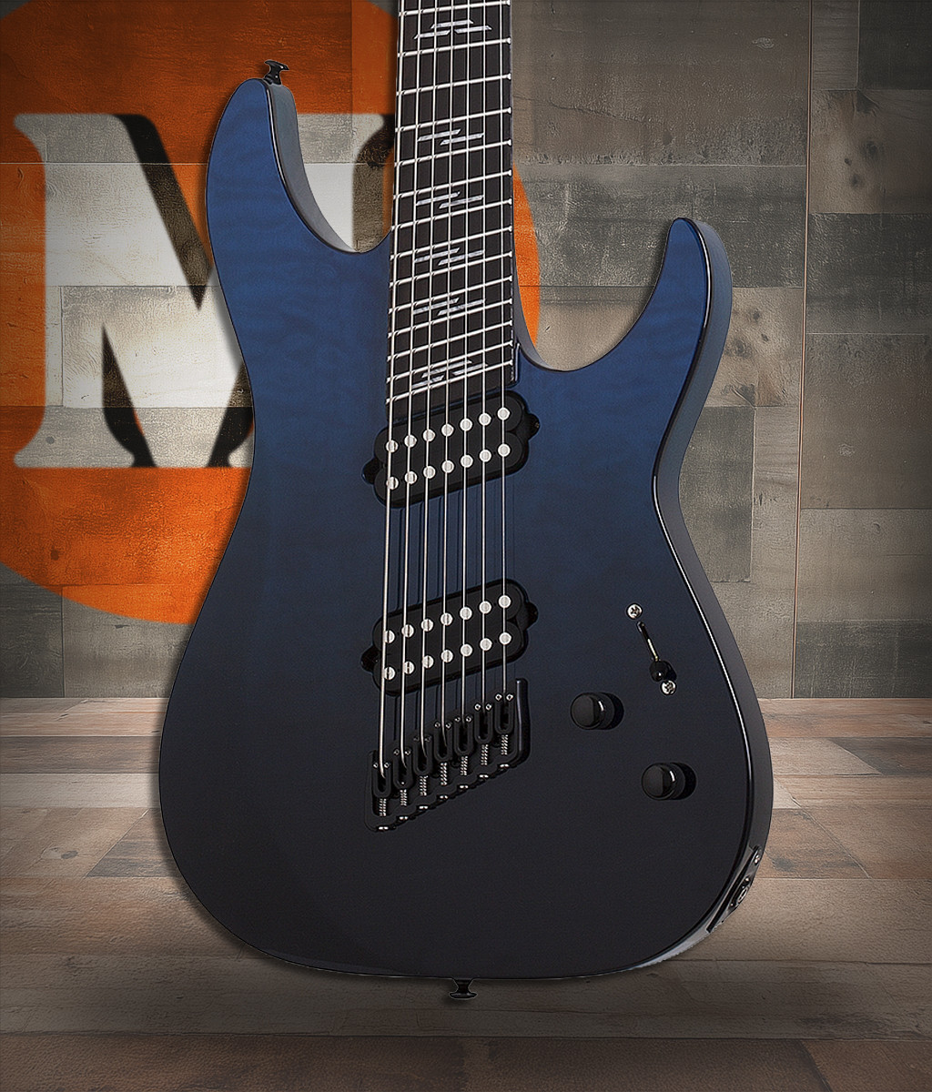 Schecter Reaper-7 Elite Multiscale - Deep Ocean Blue (2188) | Musician Madness