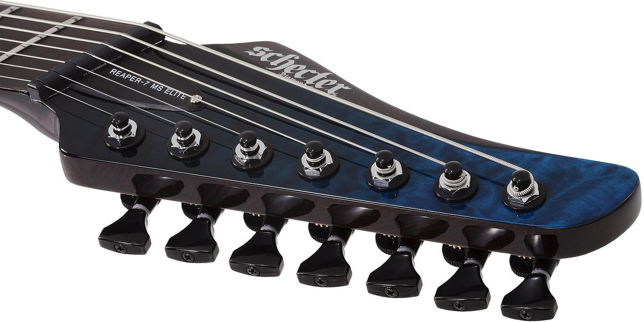 Schecter Reaper-7 Elite Multiscale - Deep Ocean Blue (2188) | Musician Madness