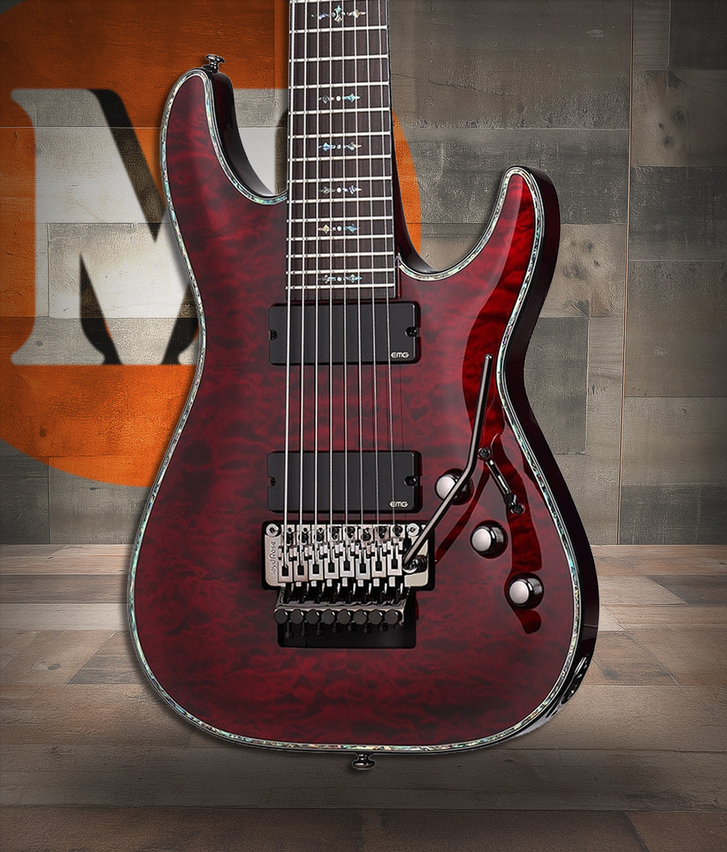 Schecter Hellraiser C-8 FR - Black Cherry (BCH) (1824) | Musician Madness