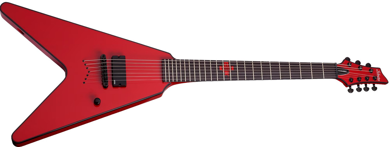 Schecter Chris Howorth V-7 - Satin Black (SBK) (334) | Musician Madness