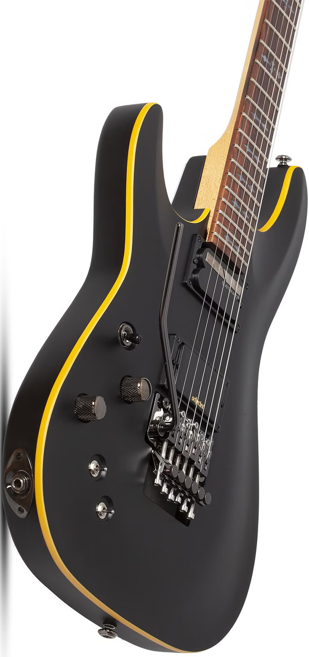 Schecter Demon-6 FR-S LH - Aged Black Satin (3670)