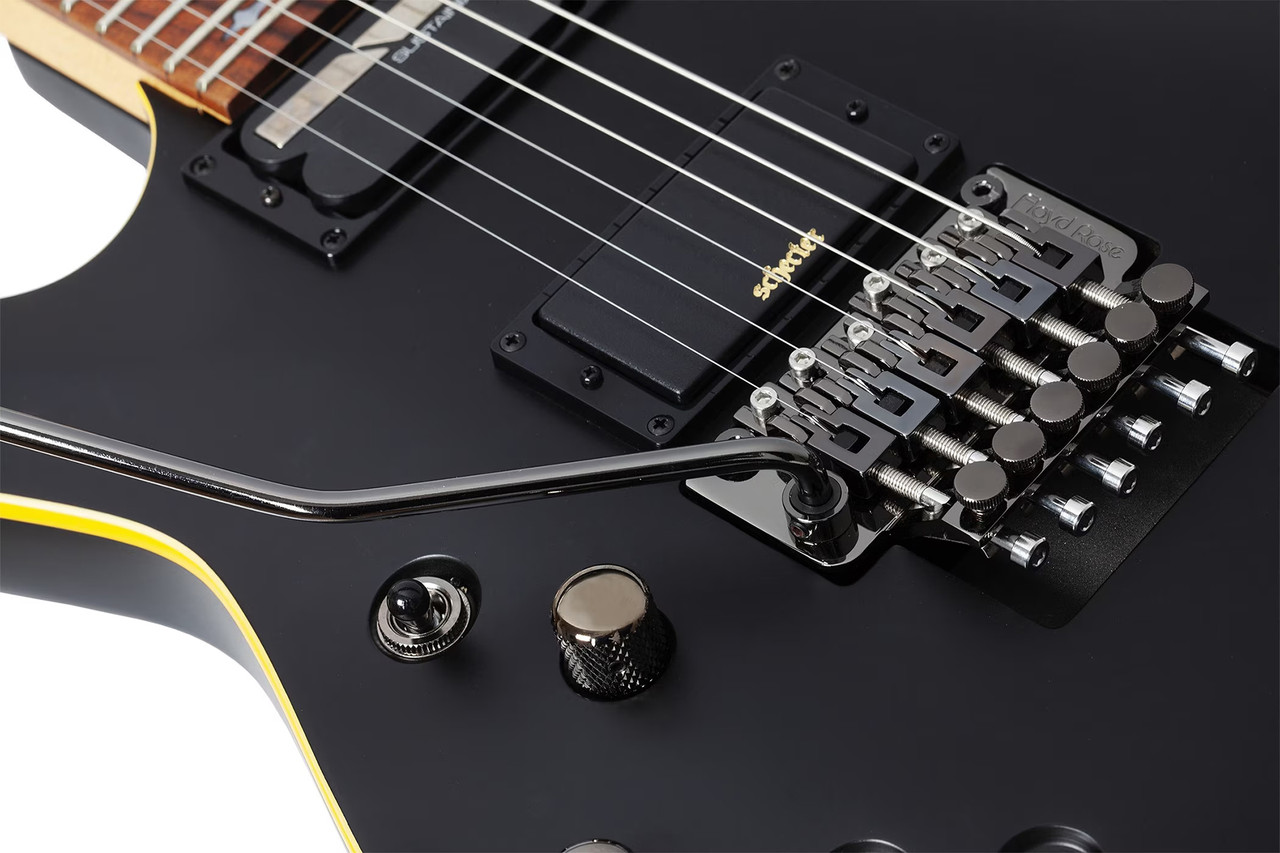 Schecter Demon-6 FR-S LH - Aged Black Satin (3670)