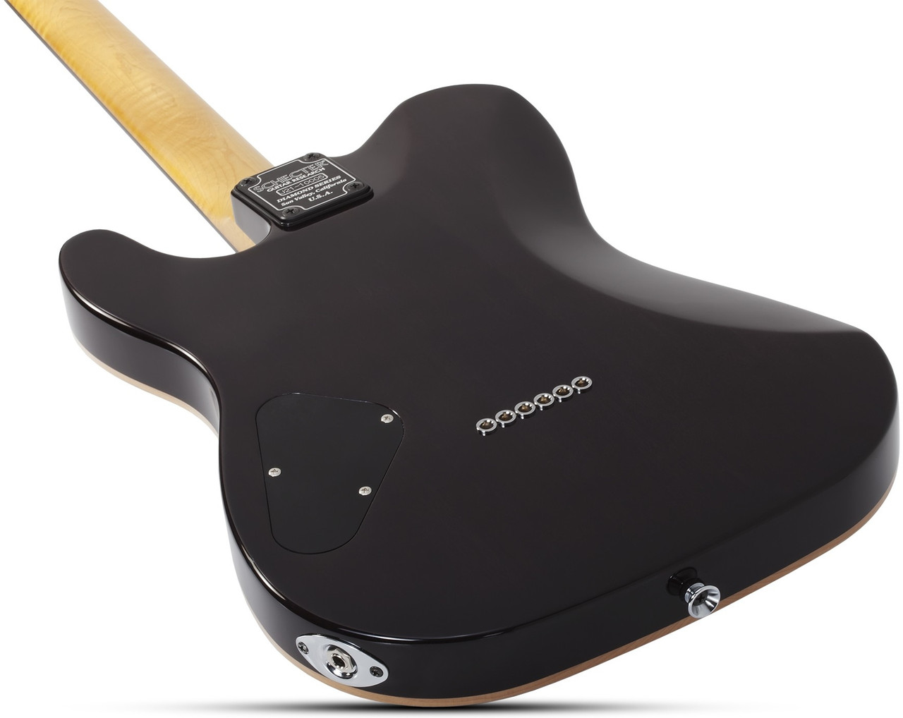 Schecter PT Classic w/ Case - Transparent Black Burst (7323)