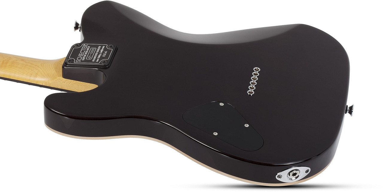 Schecter PT Classic w/ Case - Transparent Black Burst (7323)