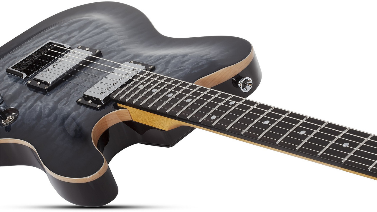 Schecter PT Classic w/ Case - Transparent Black Burst (7323) | Musician Madness