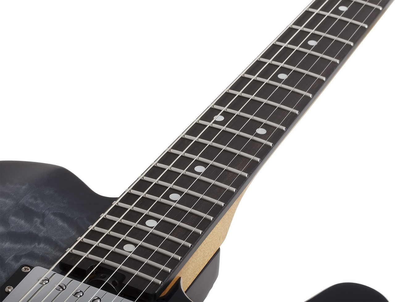 Schecter PT Classic w/ Case - Transparent Black Burst (7323)