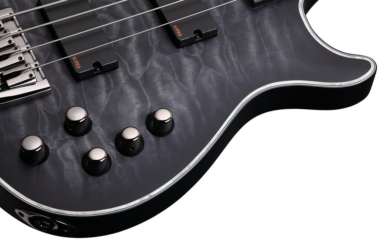 Schecter Hellraiser Extreme-4 - See-Thru Black Satin (STBLS) (1909)
