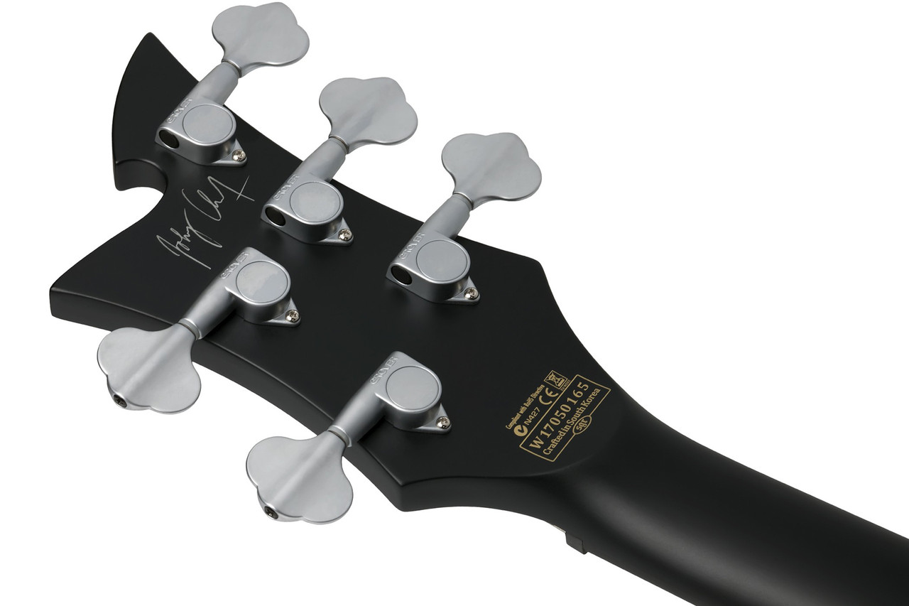 Schecter Johnny Christ-5 Bass - Satin Black (278) | Musician Madness