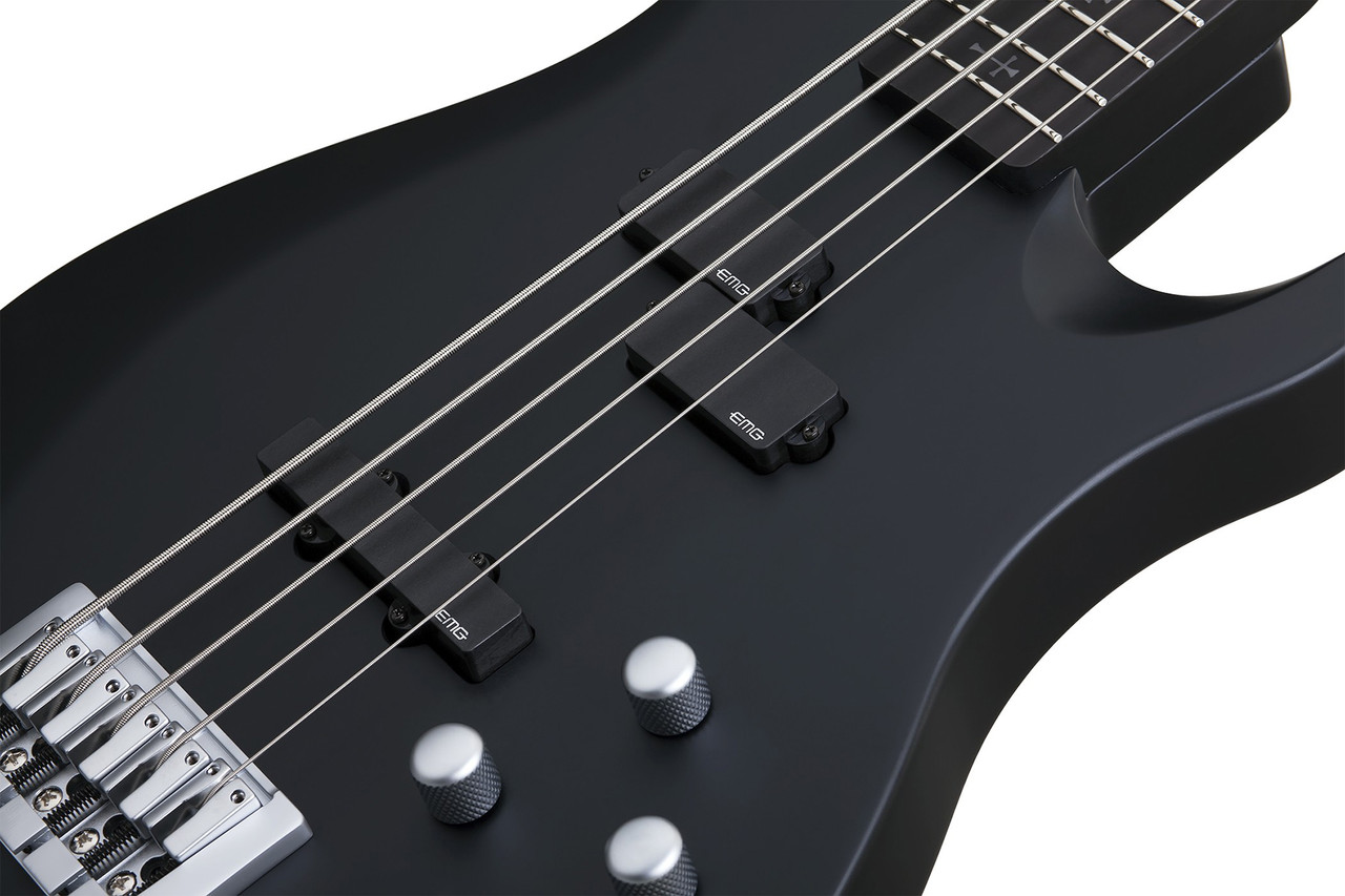 Schecter Johnny Christ-5 Bass - Satin Black (278) | Musician Madness