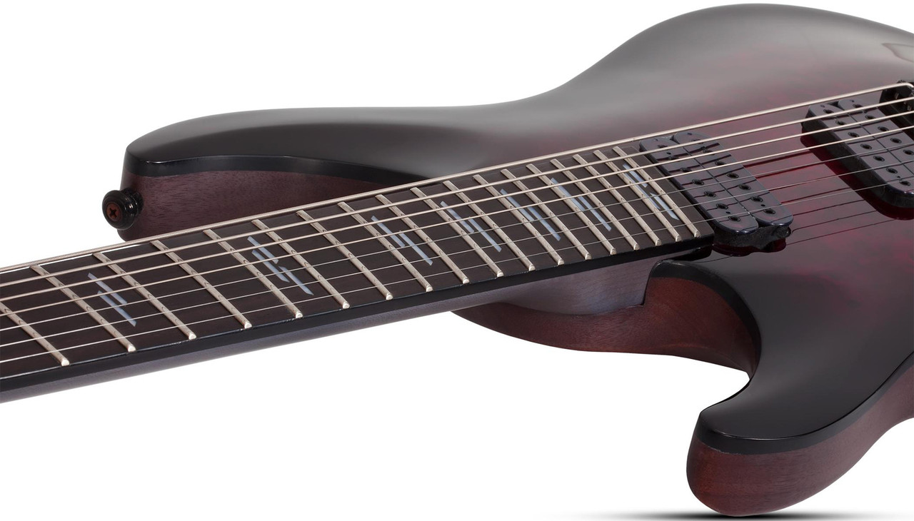 Schecter Omen Elite-7 MS LH - Black Cherry Burst (2468) | Musician Madness