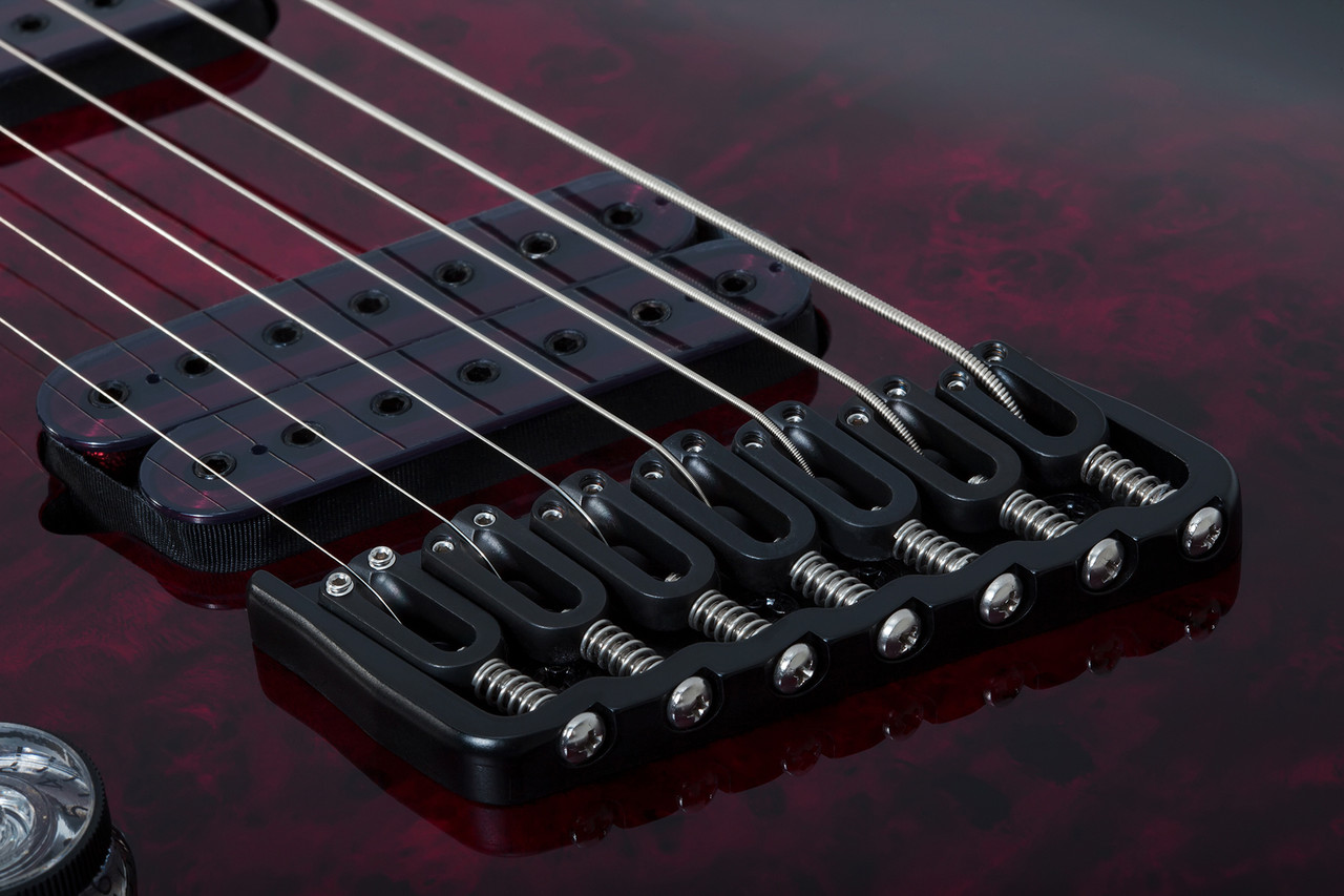Schecter Omen Elite-7 MS LH - Black Cherry Burst (2468) | Musician Madness