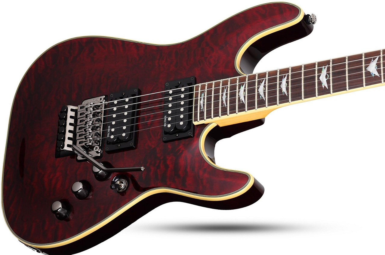 Schecter Omen Extreme-FR LH - Black Cherry (2010) | Musician Madness