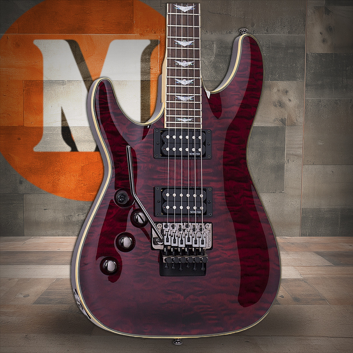 Schecter Omen Extreme-FR LH - Black Cherry (2010) | Musician Madness