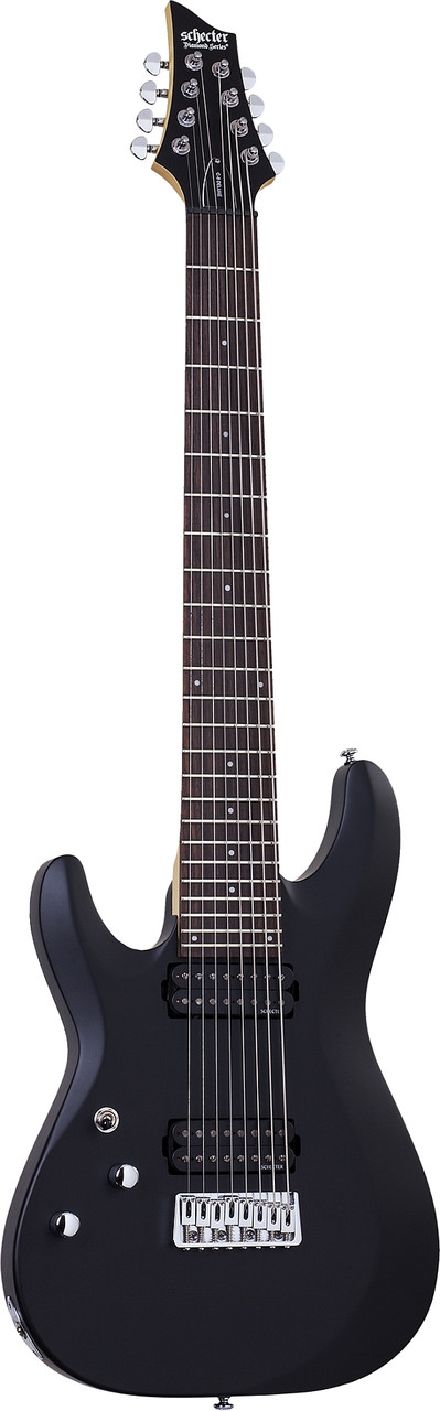 Schecter C-8 Deluxe LH - Satin Black (442) | Musician Madness