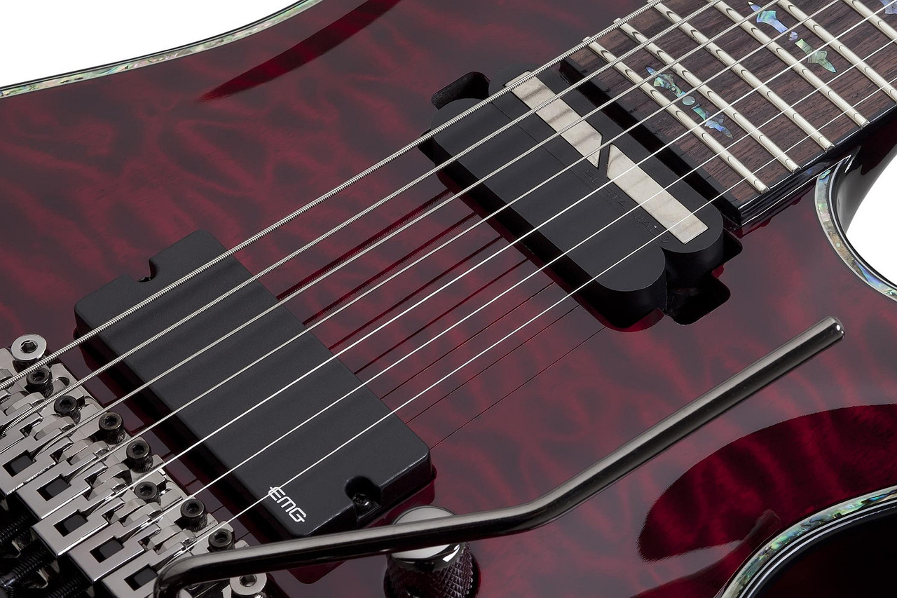 Schecter Hellraiser C-7 FR S - Black Cherry (BCH) (1829) | Musician Madness
