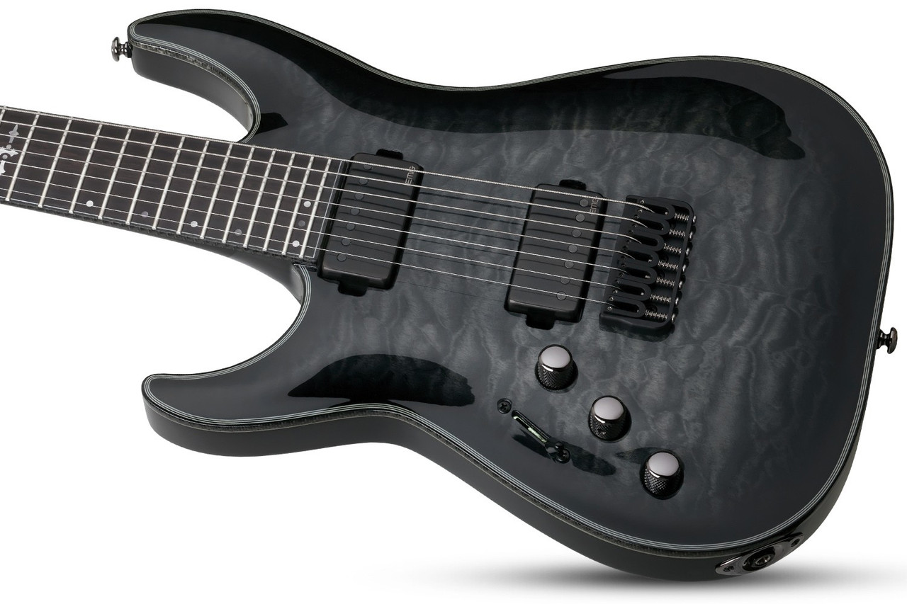 Schecter Hellraiser Hybrid C-7 LH - Trans Black Burst (1930)