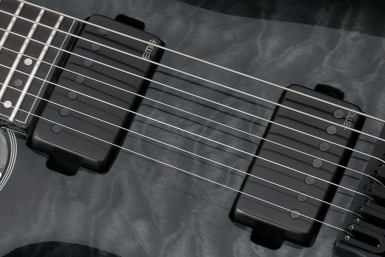 Schecter Hellraiser Hybrid C-7 Left Hand Guitar - Trans Black Burst (1930) | Musician Madness