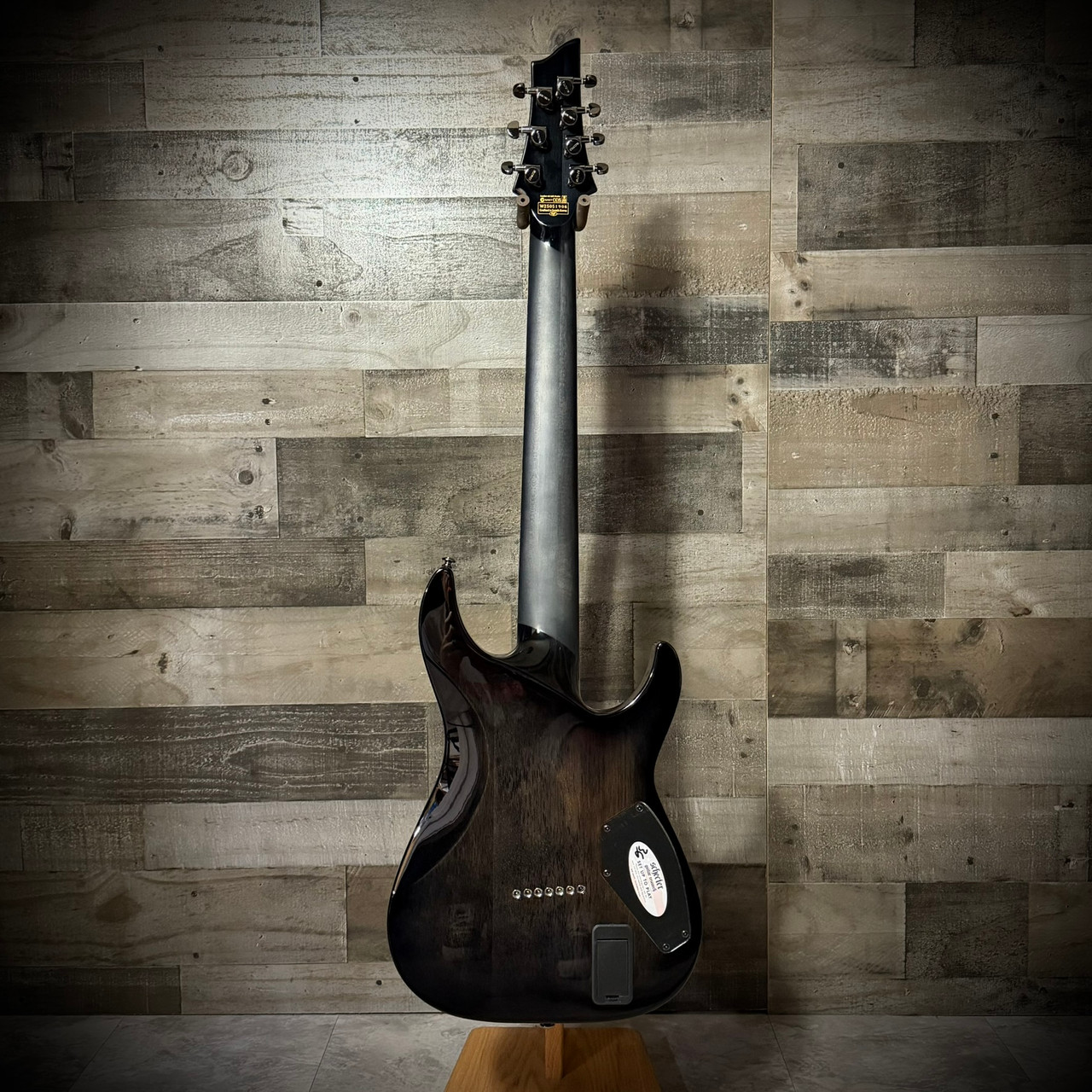 Schecter Hellraiser Hybrid C-7 Left Hand Electric Guitar - Trans Black Burst (1930) | Musician Madness