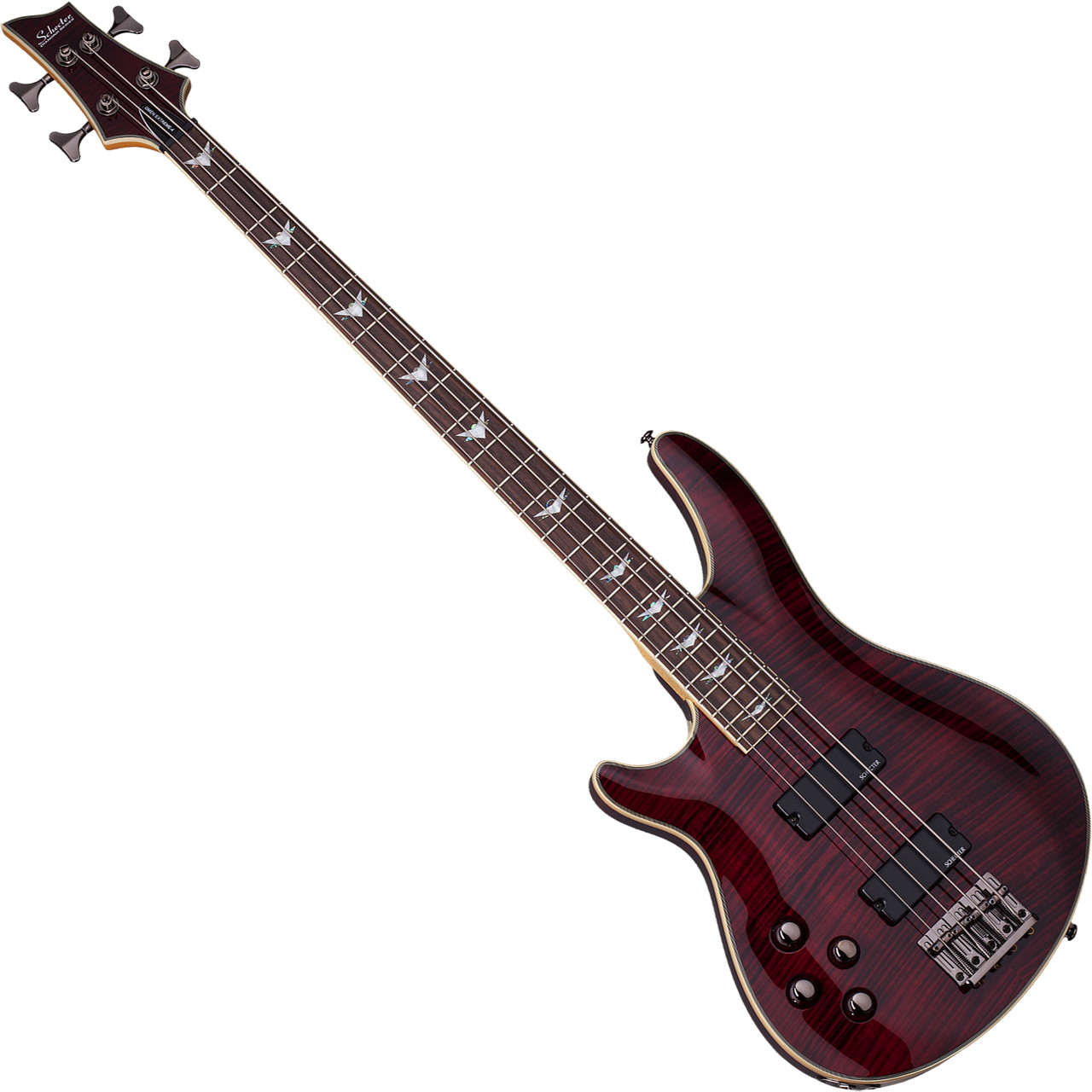 Schecter Omen Extreme-4 Left Hand Electric Guitar - Black Cherry (2046)