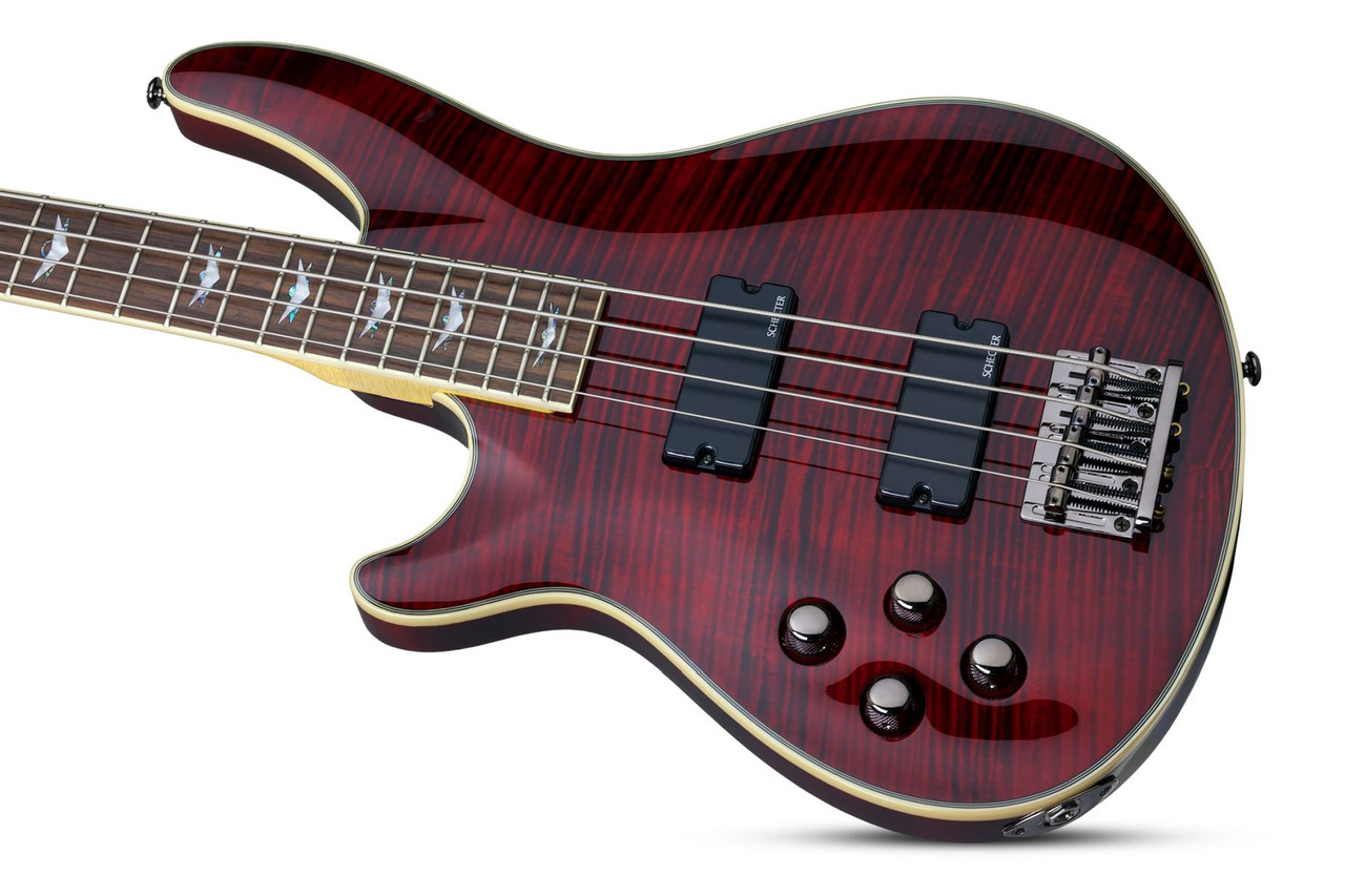 Schecter Omen Extreme-4 Left Hand Electric Guitar - Black Cherry (2046) | Musician Madness