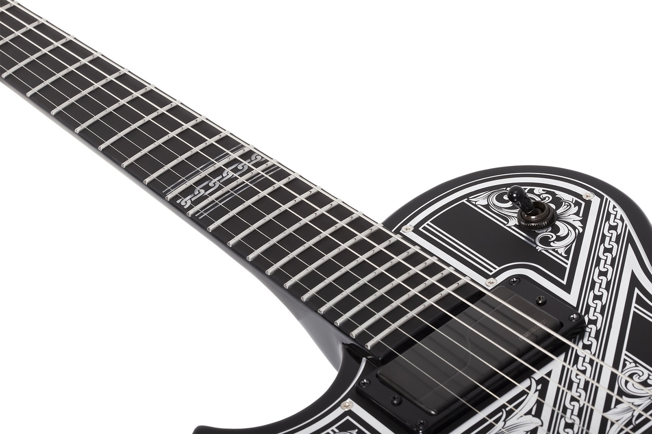 Schecter Solo-II Przym Palladium LH - Gloss Black (925)