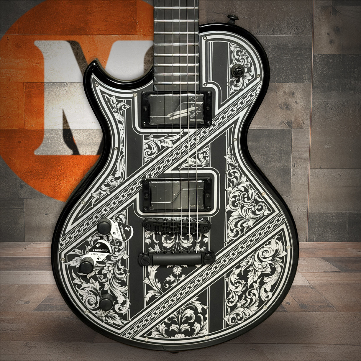 Schecter Solo-II Przym Palladium Left Handed Guitar - Gloss Black (925)