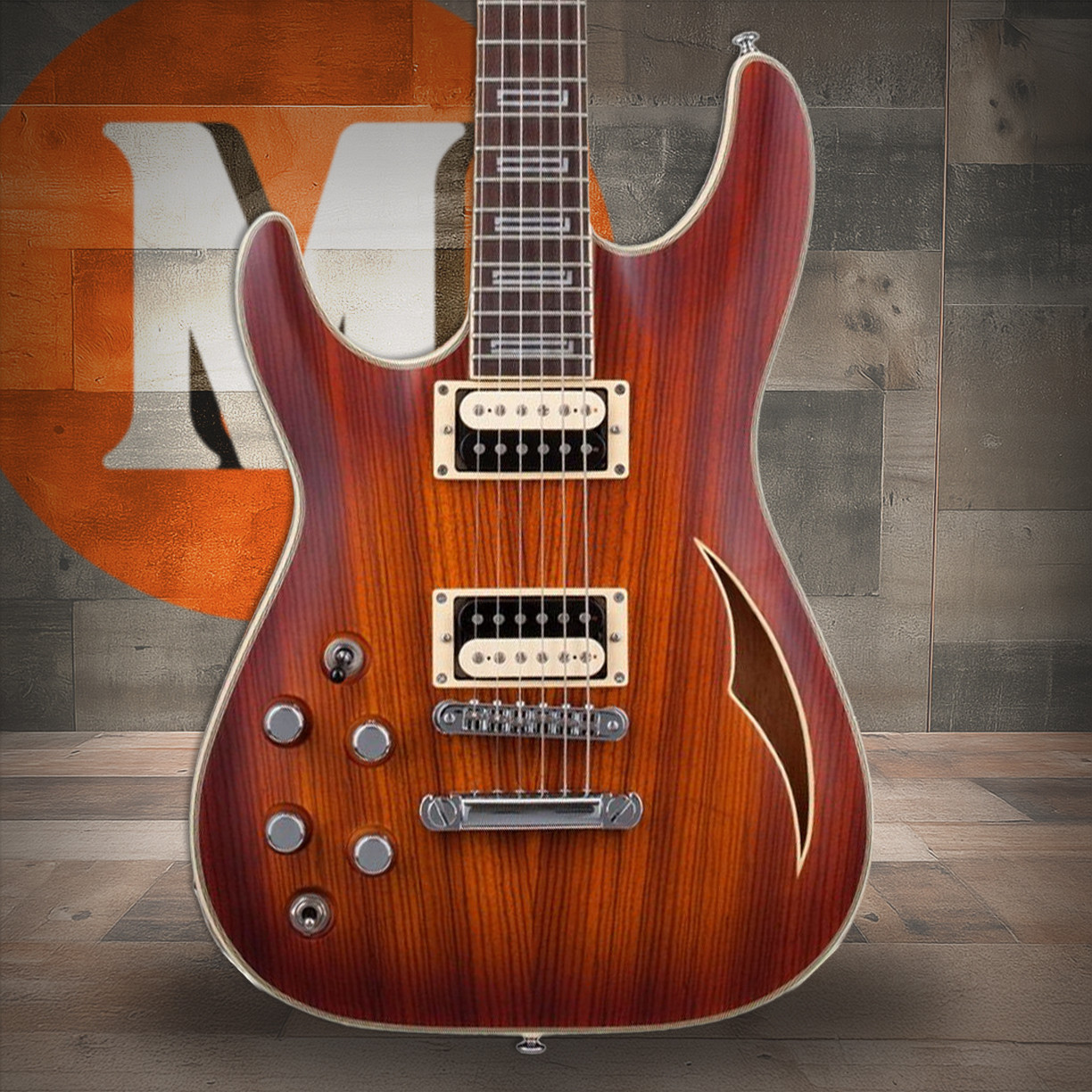 Schecter C-1 EA Classic Left Handed Electric Guitar - Faded Vintage Sunburst (644)