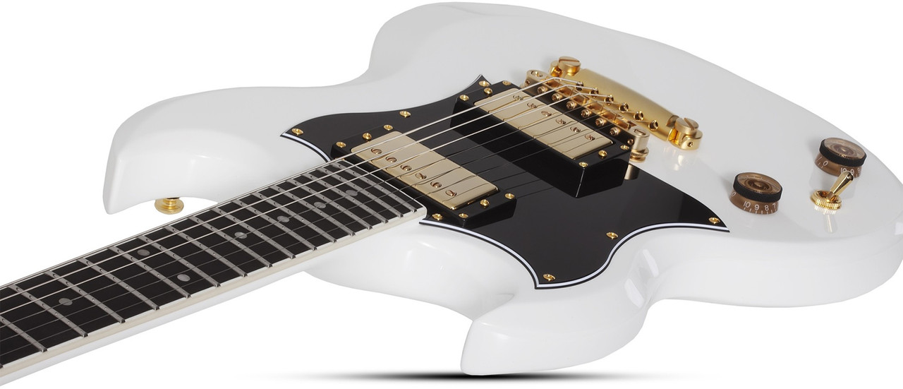 Schecter ZV-H6LLYW66D LH - Gloss White (544) | Musician Madness