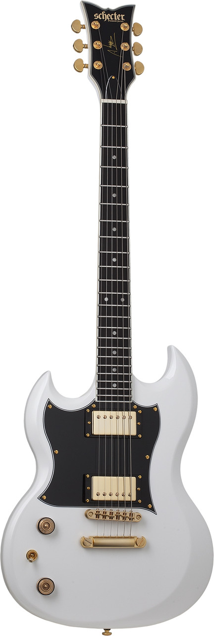 Schecter ZV-H6LLYW66D LH - Gloss White (544) | Musician Madness
