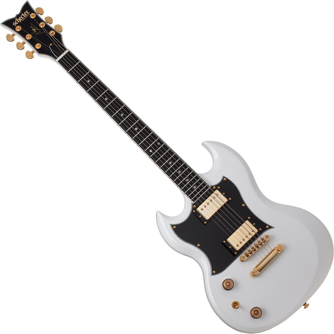 Schecter ZV-H6LLYW66D LH - Gloss White (544) | Musician Madness
