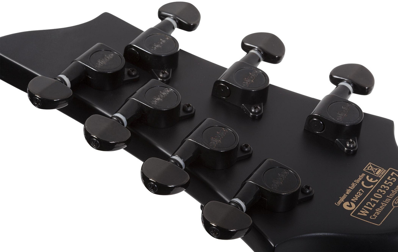 Schecter Damien-7 Multiscale LH - Satin Black (2478)