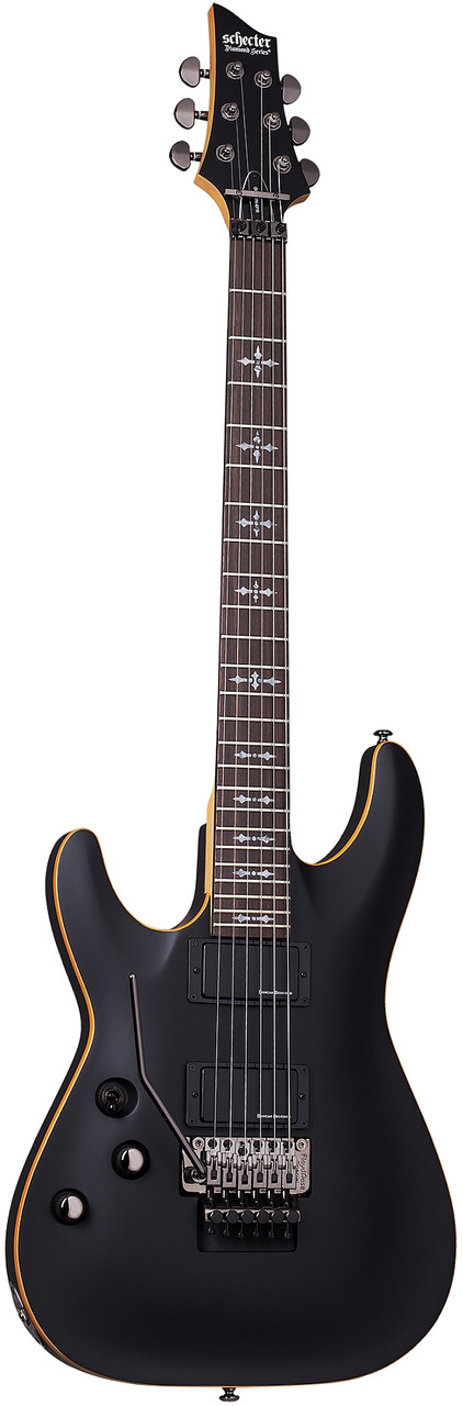 Schecter Demon-6 FR Left Hand Electric Guitar - Satin Black (3666) | Musician Madness