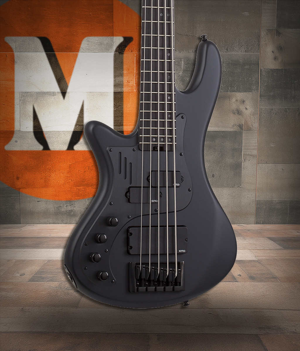 Schecter Stiletto-5 Stealth Pro LH - Satin Black (2274) | Musician Madness