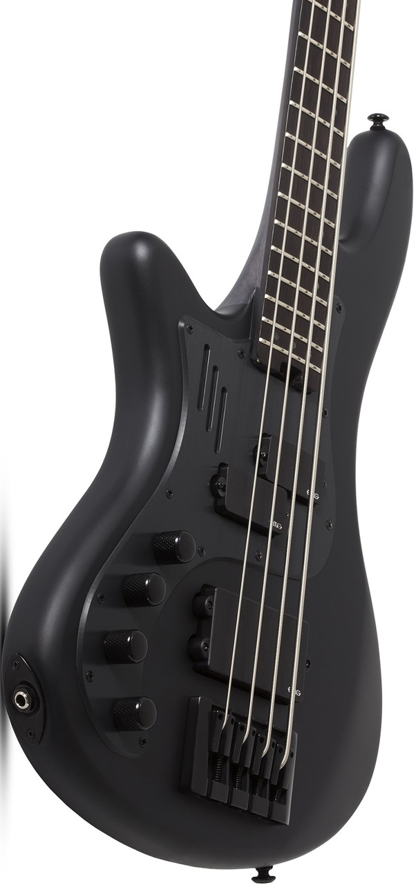 Schecter Stiletto-4 Stealth Pro EX LH - Satin Black (2275) | Musician Madness