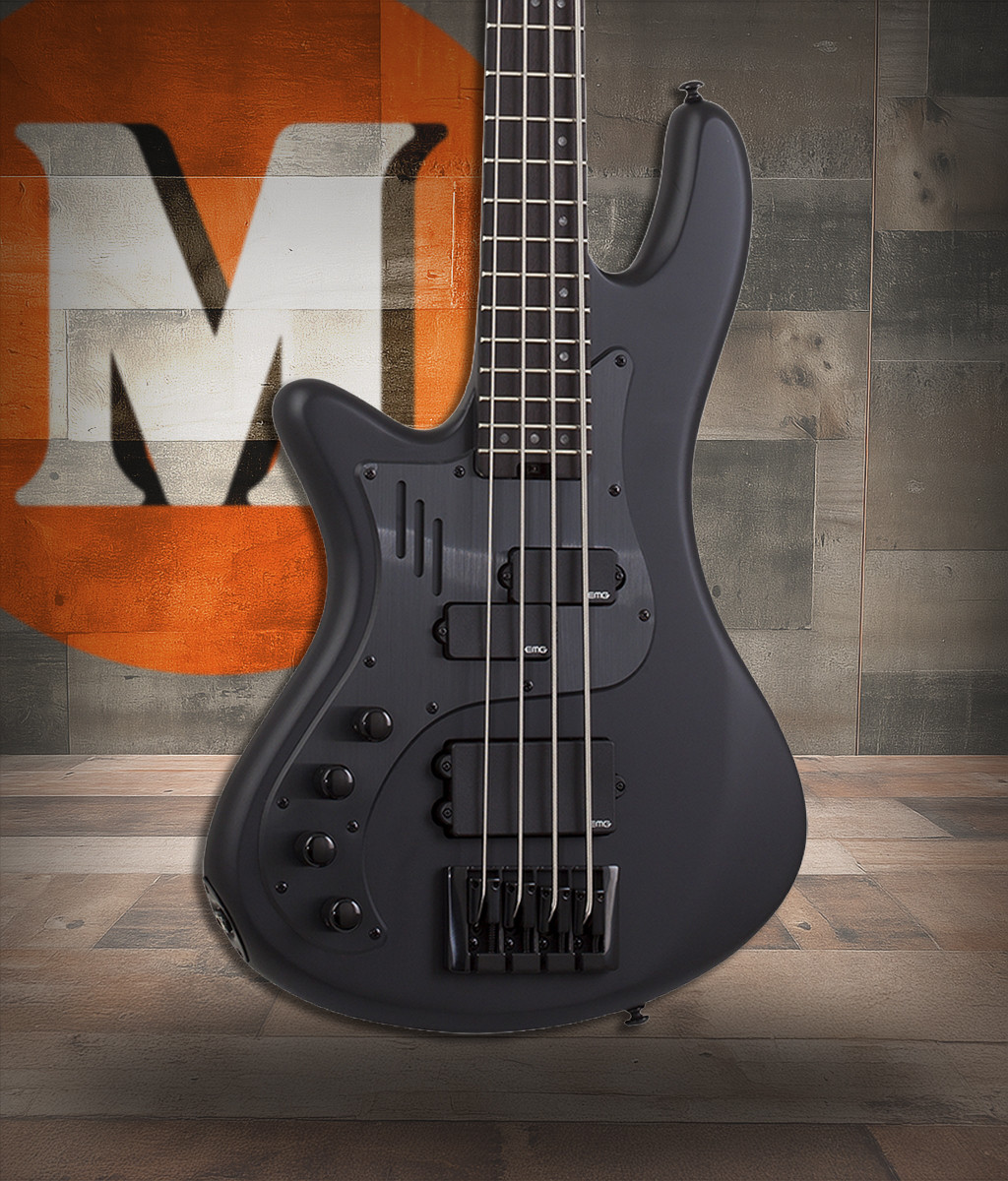 Schecter Stiletto-4 Stealth Pro EX LH - Satin Black (2275) | Musician Madness