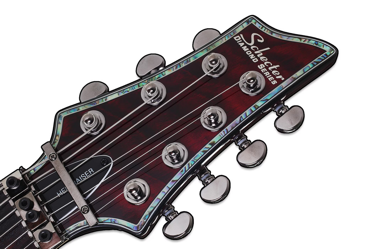 Schecter Hellraiser C-7 FR Left Hand Electric Guitar - Black Cherry (1832)
