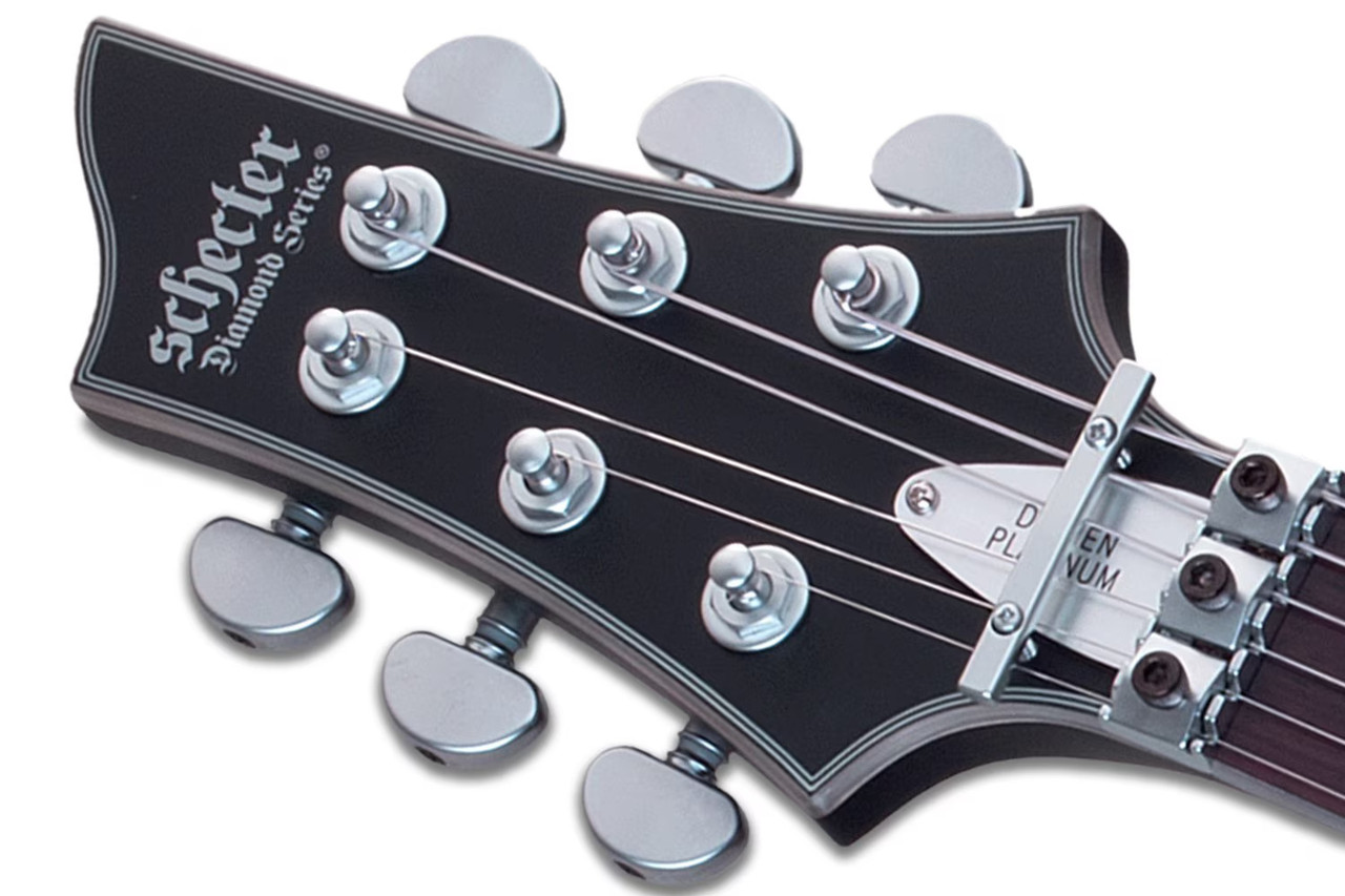 Schecter Damien Platinum-6 FR S Left Hand Electric Guitar - Satin Black (1190)